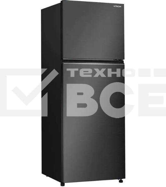 Холодильник Hitachi HRTN6443SBBKCS черный двухкамерный 315/94л морозилка сверху