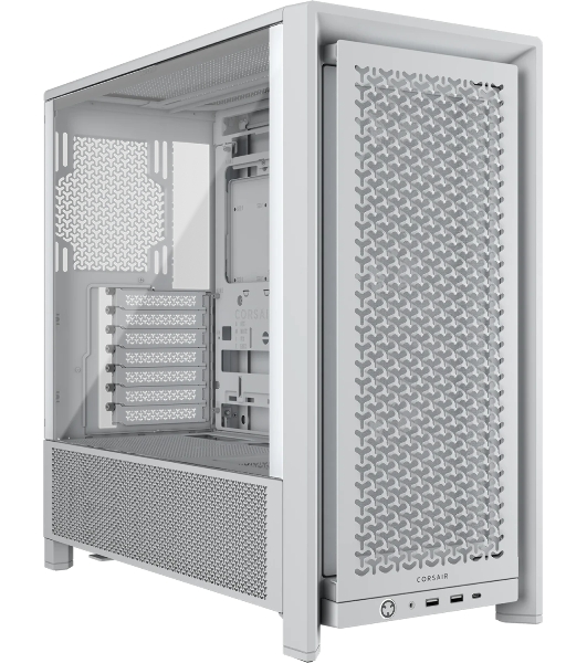 Корпус Corsair Frame 4000D RS White, Midi-Tower, белый, 3 x 120 мм