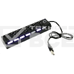 USB-концентратор USB 5bites HB27-203PBK 7*USB2.0 / БП 5В-2А / 1M / черный, фото5