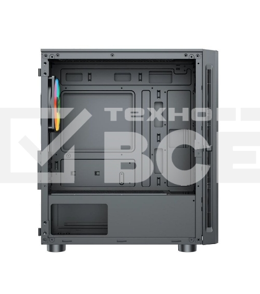 Компьютерный корпус ACD Citadel 104 ATX, Black, USB3.0*1+USB2.0*2+HD audio,3*12cm F1 ARGB fans at front(Slave fans) ,1*12cm F1 ARGB fan at rear (Master fan)