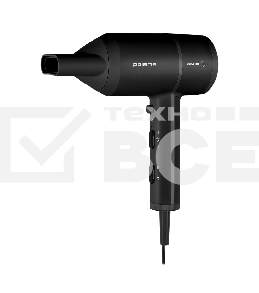 Фен Polaris PHD 2044Ti Quattro Ionic Черный