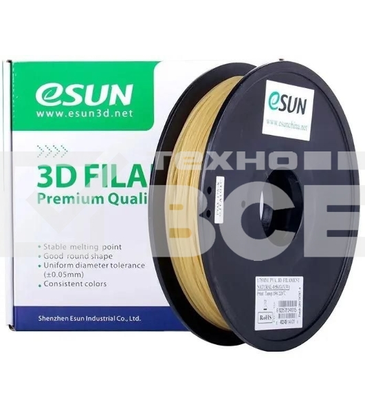Пластик для принтера 3D Esun PVA175N05 PVA d1.75мм 0.5кг 1цв. натуральный