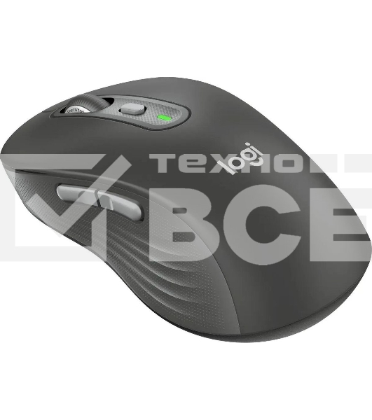Мышь беспроводная Logitech M750 L Large графитовый, 4000 dpi, радиоканал, Bluetooth, USB, кнопки - 5