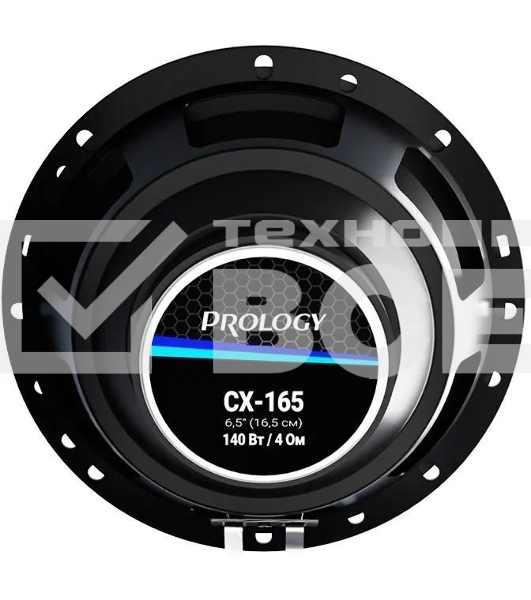Колонки автомобильные Prology CX-165 140Вт 89дБ 4Ом 16см (6.5дюйм) (ком.:2кол.) коаксиальные двухполосные