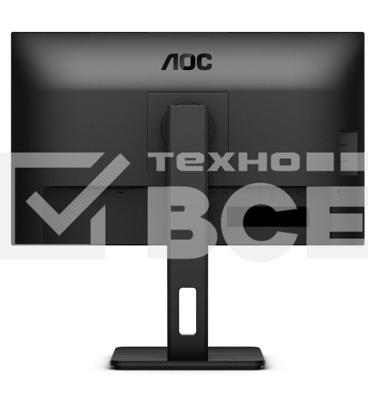 Монитор 27' AOC Q27P3CV IPS 2560x1440, 75 Гц, 4 мс, 16:9, 350 кд/м², 2xHDMI 1.4, DisplayPort 1.2, USB-концентратор (4x USB 3.0), 2.5 Gigabit Ethernet, встроенные динамики, черный