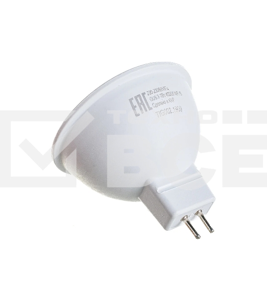 Лампа светодиодная EUROLUX LL-E-MR16-7W-230-4K-GU5.3 рефлектор