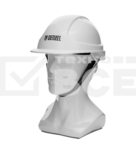 Каска защитная ударопрочная Denzel ABS/PC, плавная регулировка, модель 