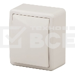 Выключатель 1-кл. ОП Эра Эксперт 10А, IP20, 11-1201-02, 250 В, 10AX, сл. кость, Эра Б0020655, фото 1