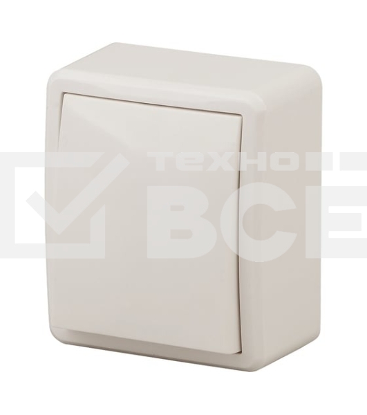 Выключатель 1-кл. ОП Эра Эксперт 10А, IP20, 11-1201-02, 250 В, 10AX, сл. кость, Эра Б0020655