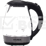 Чайник электрический Hyundai HYK-G2030 1.7 л, 2200 Вт, черный (корпус: стекло), фото 1