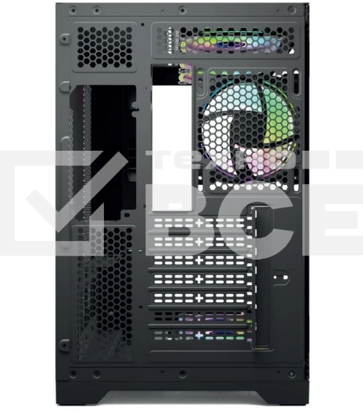 Компьютерный корпус Forza Forza FZ-G42B Seaview TG ATX Case, black, w/o psu, Curved Tempered glass front panel, 1x3,5', 3x2,5