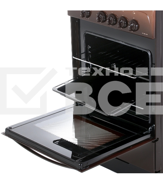 Плита газовая Gefest ПГ 3200-08 К43 коричневый, конфорок 4 шт, духовка 42 л, 50 см x 85 см x 53 см