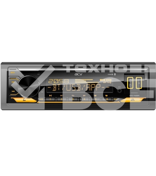 Автомагнитола ACV AVS-948BM, 1 DIN, Bluetooth, USB Type-A, AUX