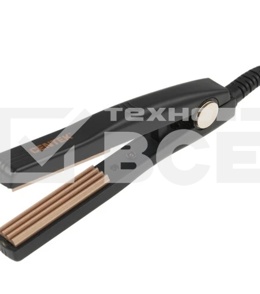Щипцы для завивки волос Centek CT-2026 черный/золотистый, 12 мм, 200 °C, 1 режим