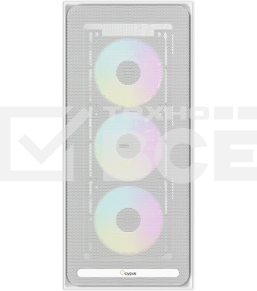 Корпус Ocypus Delta C70 WH ARGB, Midi-Tower, белый, 4 x 120 мм