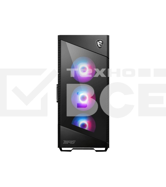 Компьютерный корпус MSI MPG VELOX 100R 2xUSB 3.0, 1xType C, 4x120mm ARGB Fan, ARGB Control Board, Tempered Glass Window, Glass Front Panel, Brown Box (829315)