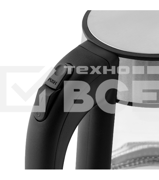 Чайник электрический Galaxy Line GL 0561, стекло, 2200 Вт, 1,7 л, многоцветная LED-подсветка, съемный фильтр, корпус из термостойкого стекла