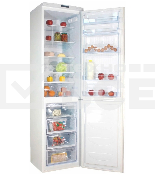 Холодильник DON R-299 BI белая искра двухкамерный 259/140л морозилка снизу