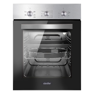 Электрический духовой шкаф Simfer B4EM16016, встраиваемый, нержавеющая сталь