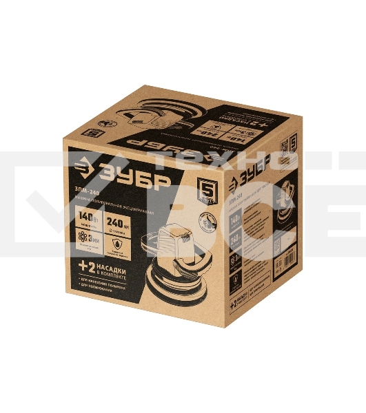 Полировальная машина Зубр ЗПМ-240, 3000 об/мин, 240мм, 140Вт