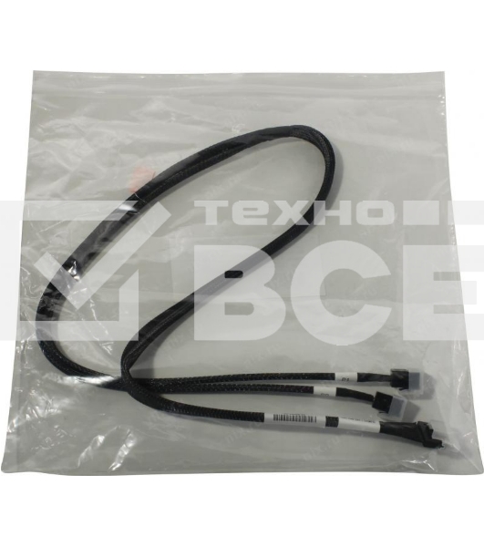 Кабель Broadcom 05-60003-00 Slimline SASx8 (SFF8654) -to- 2 SAS HD x4 (SFF8643)+ SFF9402, 1M