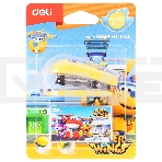 Степлер настольный Deli E0249 Super Wings 24/6 26/6 (12листов) ассорти 40скоб металл/пластик блистер, фото4