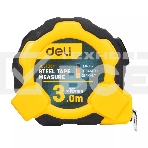 Рулетка Deli DL3795 3м*16мм, Автостоп, ударопрочный корпус, метрическая, фото 1