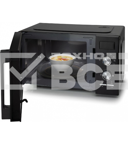 Микроволновая печь Gorenje MO20A3BH чёрный, 20 л, 800 Вт, переключатели - поворотный механизм/кнопки