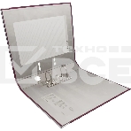 Папка-регистратор Silwerhof 2013375 A4 50мм, ПВХ/бумага бордовый, металлическая окантовка, сборная (упаковка: 2шт), фото2