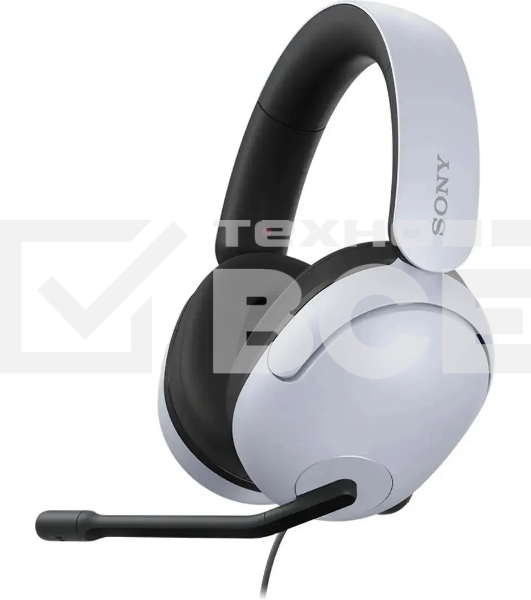 Гарнитура Sony INZONE H3 чёрный/белый, проводная, USB, совместимость с PS5