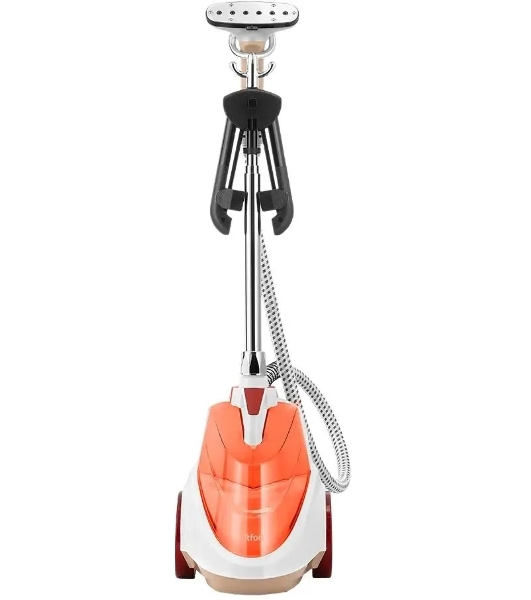 Отпариватель Kitfort КТ-9357 оранжевый/белый, 2200 Вт, 45 г/мин, 2000 мл