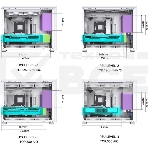 Компьютерный корпусMini-Tower/ Case JONSBO D31 STD, Mini-Tower, TG, no fan, 1xUSB-A 3.2 + 1xUSB-C 3.2, mATX, mDTX, mITX белый, фото2