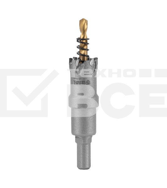 Коронка по металлу Denzel твердосплавная, 21 мм