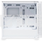 Компьютерный корпус без блока питания HSPD M740, Mesh Mid Tower, белый, TG, 0.6 SPCC, no fans, E-ATX, ATX, mATX, mITX, 170/400/200мм, 4x2.5