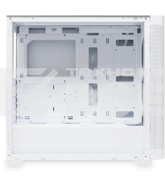 Компьютерный корпус без блока питания HSPD M740, Mesh Mid Tower, белый, TG, 0.6 SPCC, no fans, E-ATX, ATX, mATX, mITX, 170/400/200мм, 4x2.5