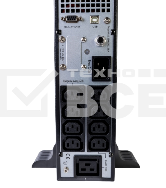 Источник бесперебойного питания Systeme Electric Smart-Save Online SRTSE 2 поколения 3000 ВА/Вт, 2U, 8 C13+1 C19, USB, RS-232, сухие контакты