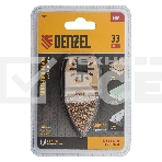 Насадка для МФИ Denzel шлифовальная дельтовидная, HM, по плитке и дереву, 33 мм, фото7