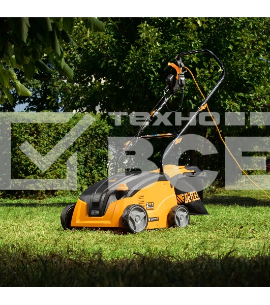 Скарификатор-аэратор электрический Denzel SAE-1500, 1500 Вт, -11/+5 см, 32 cм