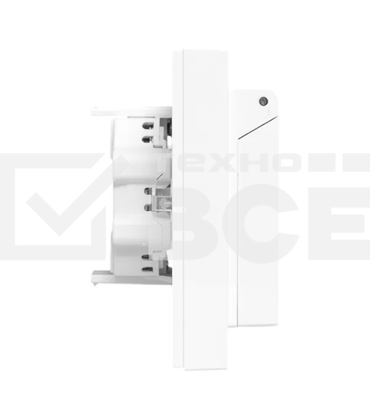 Розетка 2-м EKF UP1-SOW-211-44 СП Эпика 16А IP44 с заземл. защ. шторки с рамкой с крышками механизм бел.