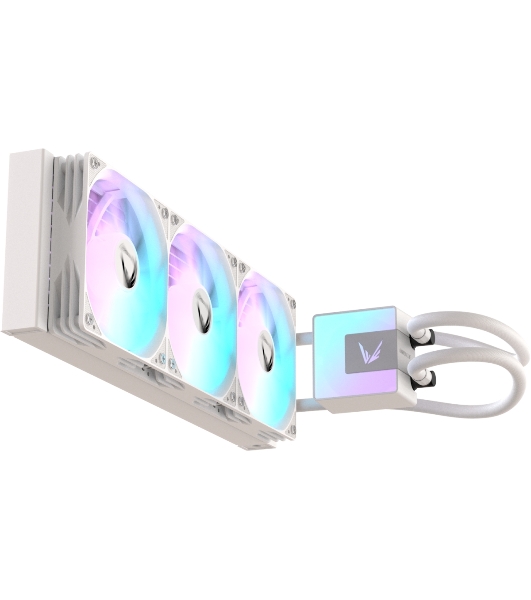 Кулер с водяным охлаждением Formula V Line ICE JET GLOW 360 WH, 360мм, 3x120мм, ARGB fans, LGA115X/1200/1700/1851, AM4/AM5