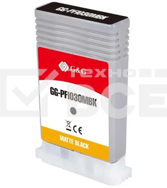 Картридж струйный G&G GG-PFI030MBK PFI-030MBK черный матовый (55мл) для Canon imagePrograf TA-20/30 TM-240/340