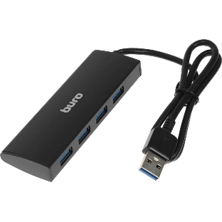 USB-концентратор Buro BU-HUB4-0.5-U3.0, USB 3.0, USB 4 порта, USB