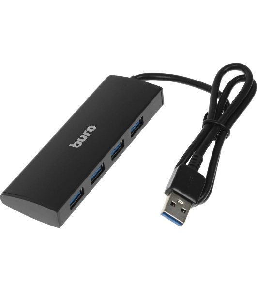 USB-концентратор Buro BU-HUB4-0.5-U3.0, USB 3.0, USB 4 порта, USB