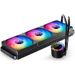 Система жидкостного охлаждения Jonsbo TG-420 ARGB Black, 420 мм, 3x140 мм, 800-1800 об/мин, 20.3-36.2 дБ, 4-pin PWM, 300 Вт, ARGB, черный, фото6