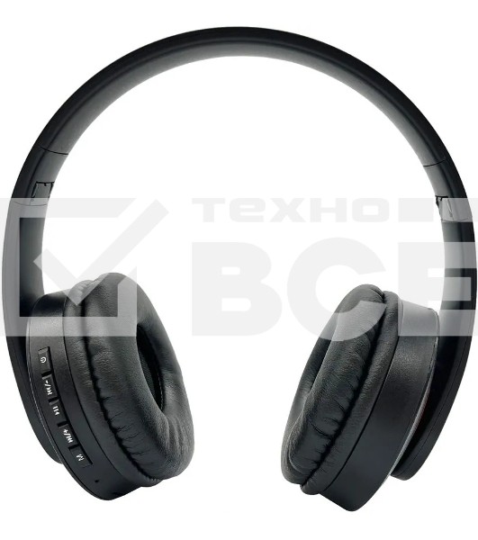 Гарнитура накладные Hyundai H-HP102 черный беспроводные bluetooth оголовье