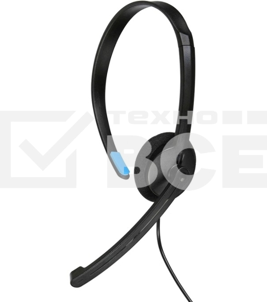 Гарнитура ACD-Call H100A [ACD-H100A-AB1] черная, mini jack 3.5mm, 1х динамик 40мм, поворотный микрофон, управление на проводе, длина провода 1,6м (551929)