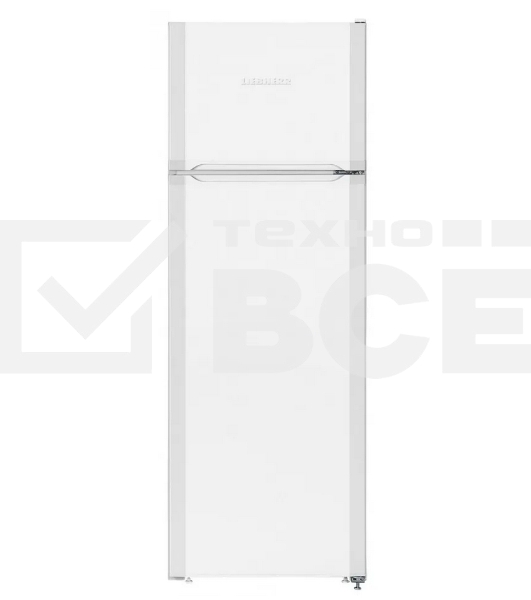 Холодильник Liebherr CTE 2931-26 001 белый двухкамерный 218/52л морозилка сверху