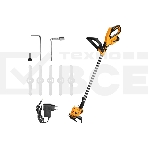 Триммер электрический Deko DKTR12 аккум. 300Вт неразбор.штан. реж.эл.:нож, фото 1