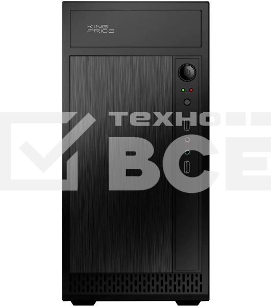 Компьютерный корпус KingPrice KPCC-MN211 черный без БП mATX 1x80mm 2x120mm 2xUSB2.0 audio