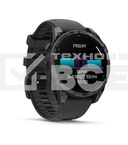 Смарт-часы Garmin Fenix 8 AMOLED серый, черный 47мм